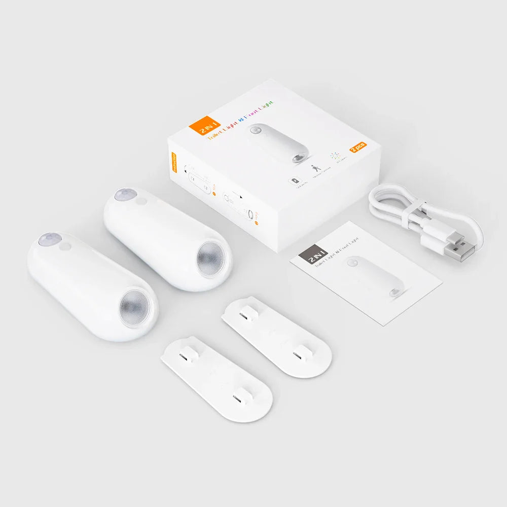 Veilleuse WC à Capteur de Mouvement – Lumière Nocturne Rechargeable 7 Couleurs RGB