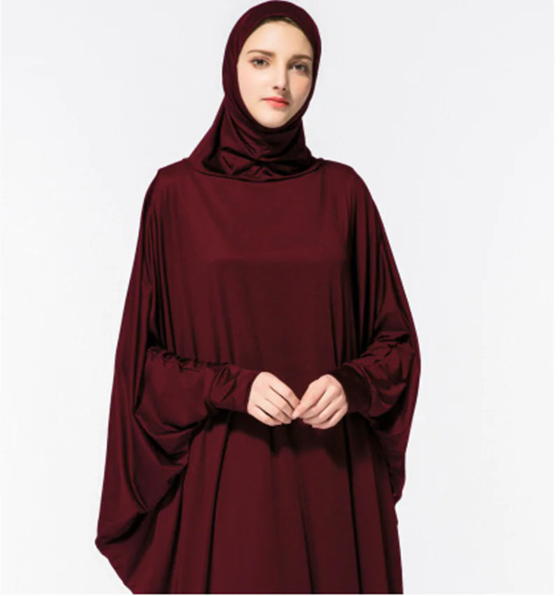 Robe à Manches Chauve-Souris pour Femmes Musulmanes Arabes