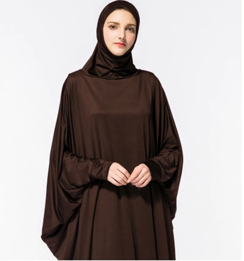 Robe à Manches Chauve-Souris pour Femmes Musulmanes Arabes
