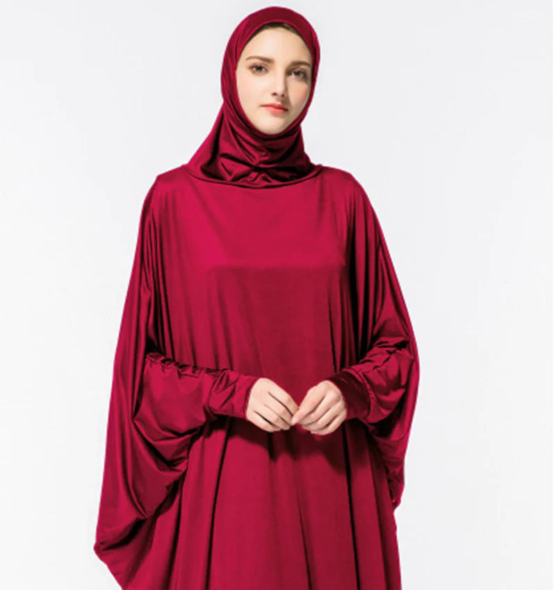 Robe à Manches Chauve-Souris pour Femmes Musulmanes Arabes