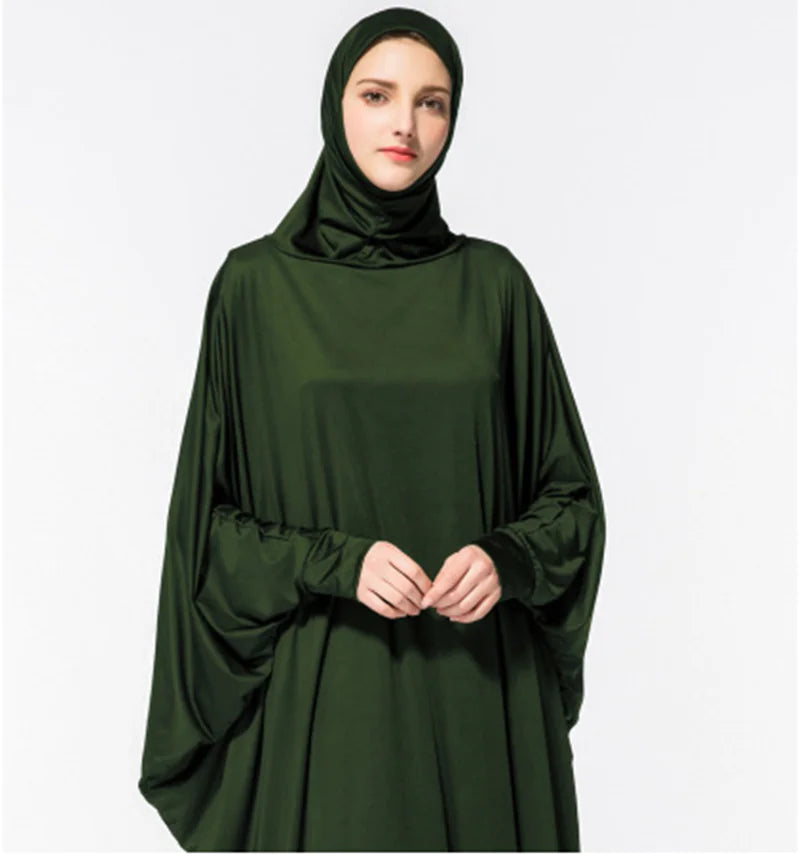 Robe à Manches Chauve-Souris pour Femmes Musulmanes Arabes