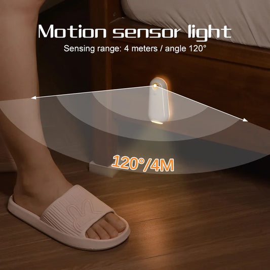Veilleuse WC à Capteur de Mouvement – Lumière Nocturne Rechargeable 7 Couleurs RGB