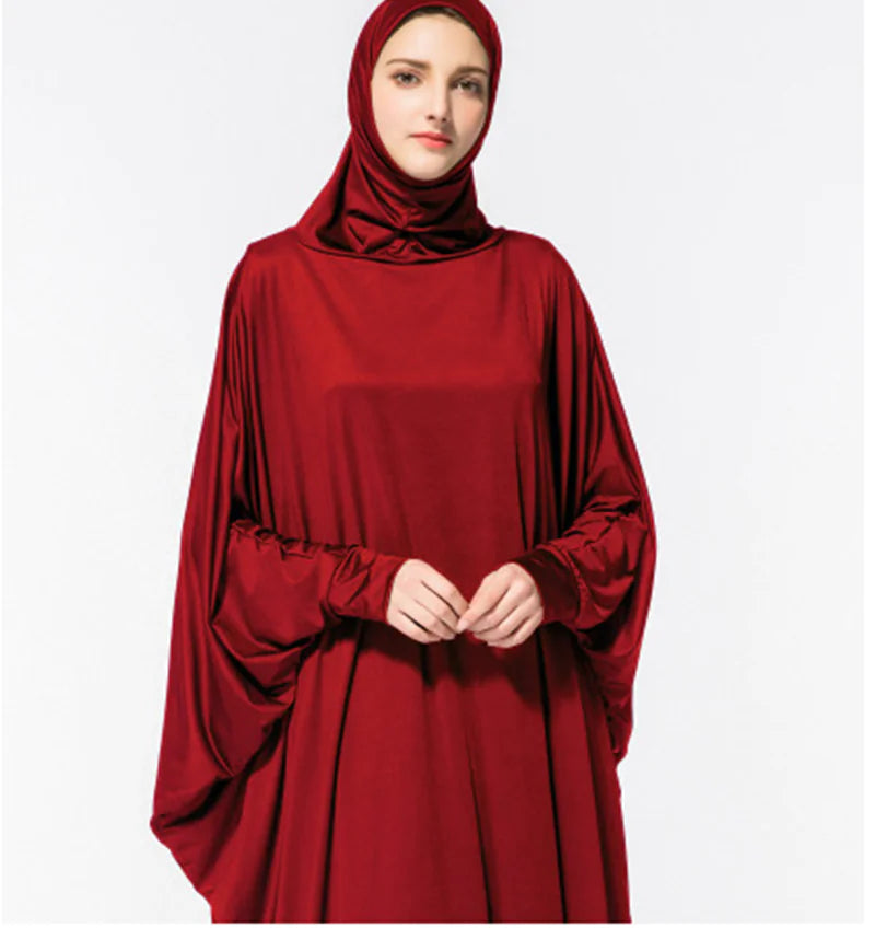 Robe à Manches Chauve-Souris pour Femmes Musulmanes Arabes