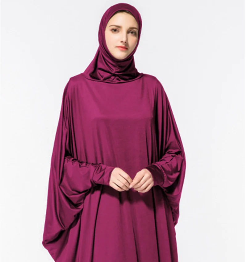 Robe à Manches Chauve-Souris pour Femmes Musulmanes Arabes