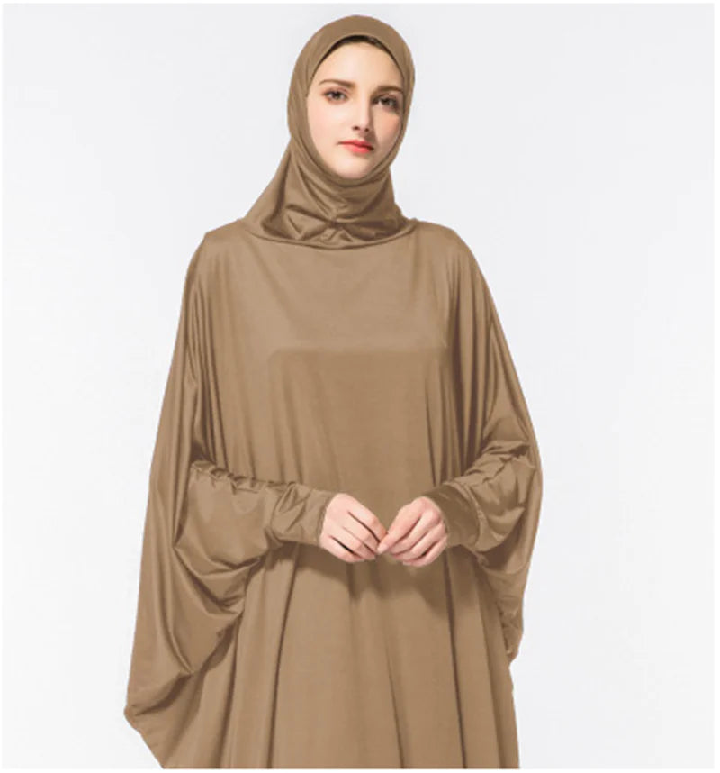 Robe à Manches Chauve-Souris pour Femmes Musulmanes Arabes