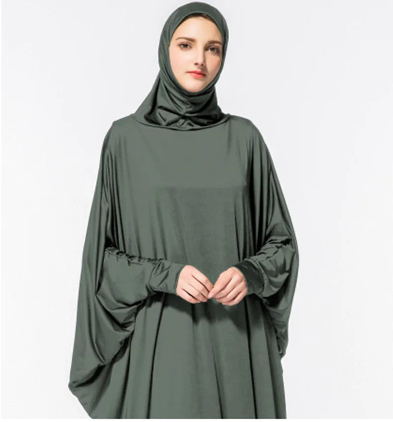 Robe à Manches Chauve-Souris pour Femmes Musulmanes Arabes